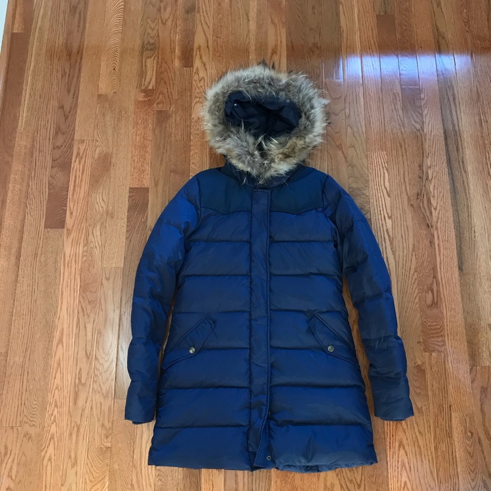 Wrangler Down Coat With Real Fur Hood